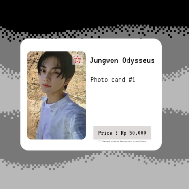 Jungwon Odysseus Photocard PC