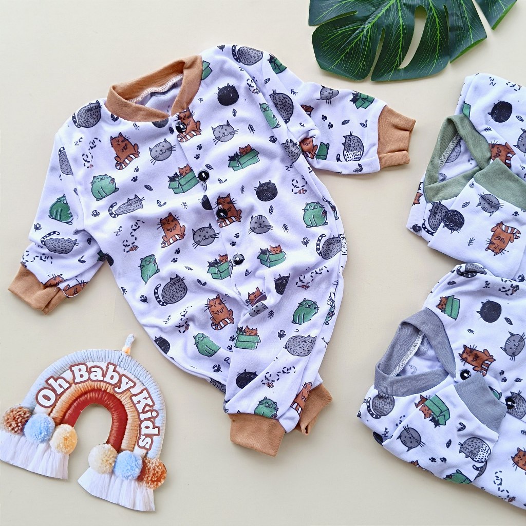 Jumpsuit Bayi Baju Kodok Bayi Baru Lahir Untuk Bayi Laki laki dan Perempuan
