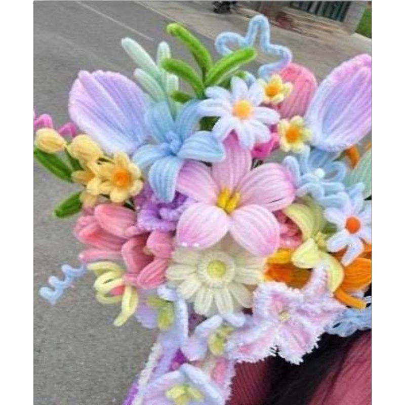 

Pipe cleaner kawat bulu kerajinan 10pcs