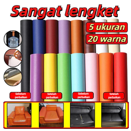 【Restorasi Kulit】70*200cm Perekat Ekstra Kuat Leather Perbaikan Repair Bahan Kulit Yang Rusak Kulit 