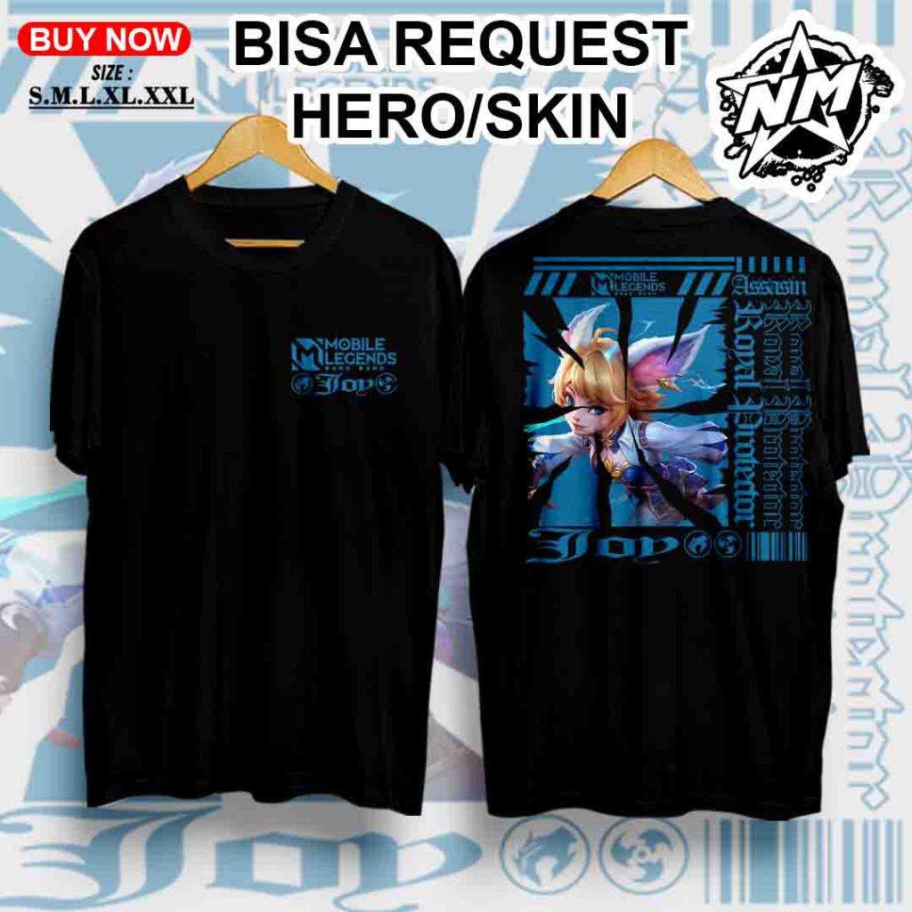 Kaos Joy MLBB - Kaos Mobile Legend - Kaos Skin Royal Protection - Kaos custom - Kaos Terbaru 2025 - 