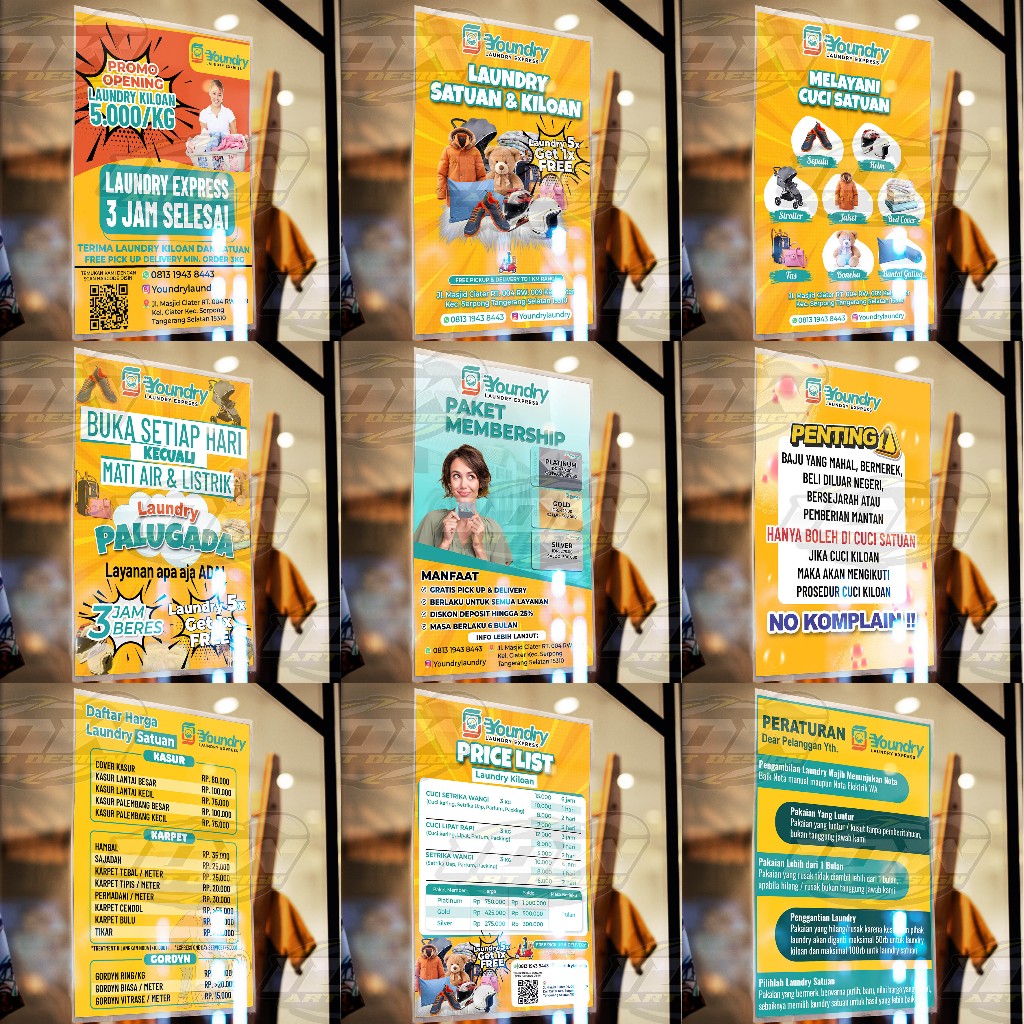 

STIKER / POSTER LAUNDRY (PRICE LIST, SOP, S&K, DLL)