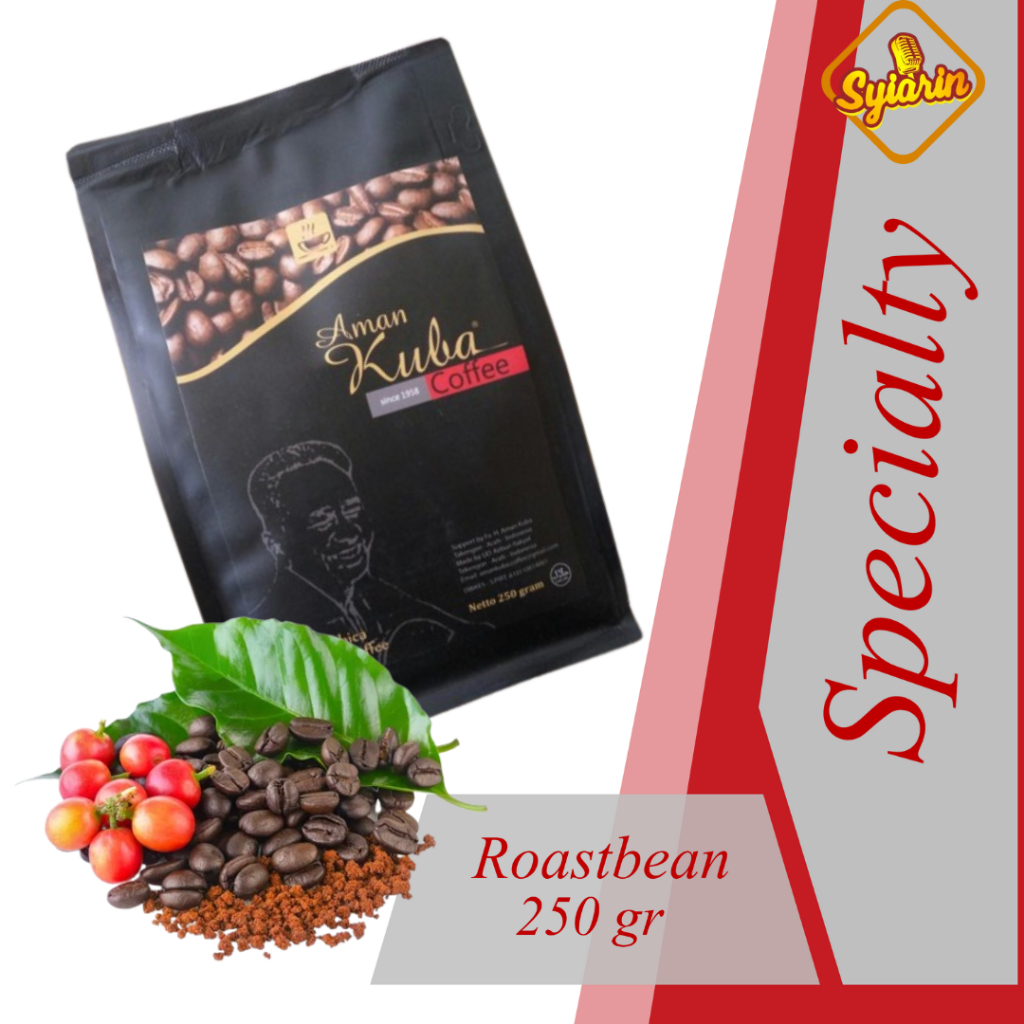 

Aman Kuba Coffee II Gayo Arabika Aceh Takengon Specialty Grade Coffee II Biji II Roastbean II 250g