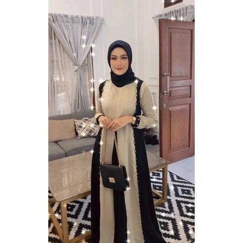 Binar Dress Sage Green Premium by 4season hijab