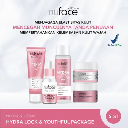 Nuface Skincare Fuji Hydra Lock & Youthful Paket Youthful Anti Aging Nu Face Nu Glow Paket Skincare 