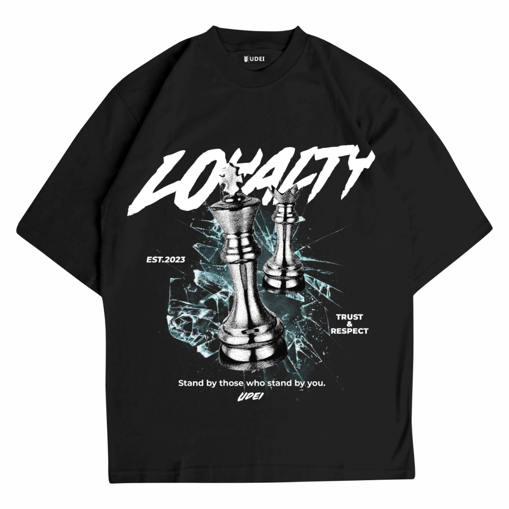 UDEI Kaos Oversize Loyalty Hitam