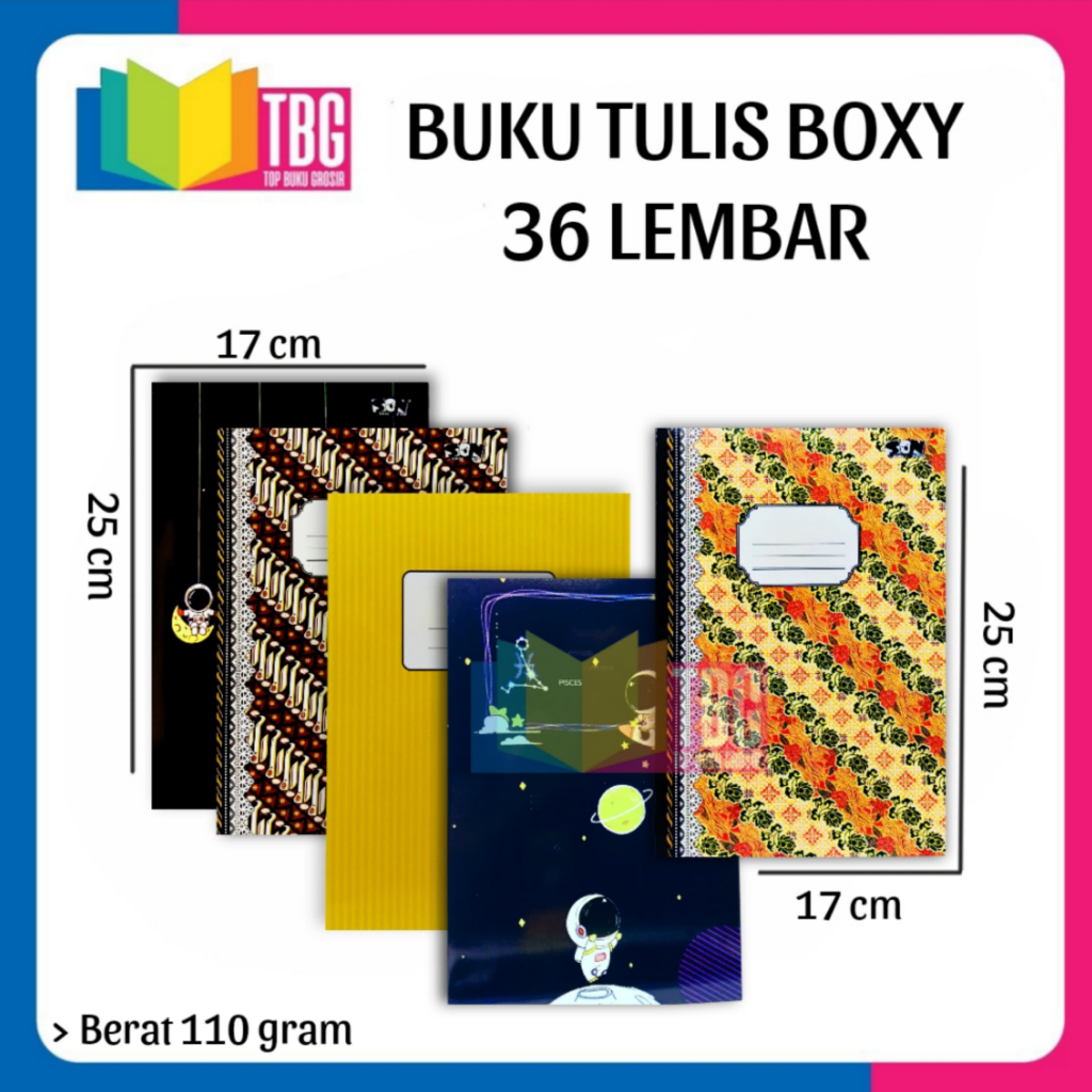 

1 PCS BUKU TULIS BOXY 36 LEMBAR SON / BUKU TULIS SEKOLAH / BUKU CATATAN NOTEBOOK