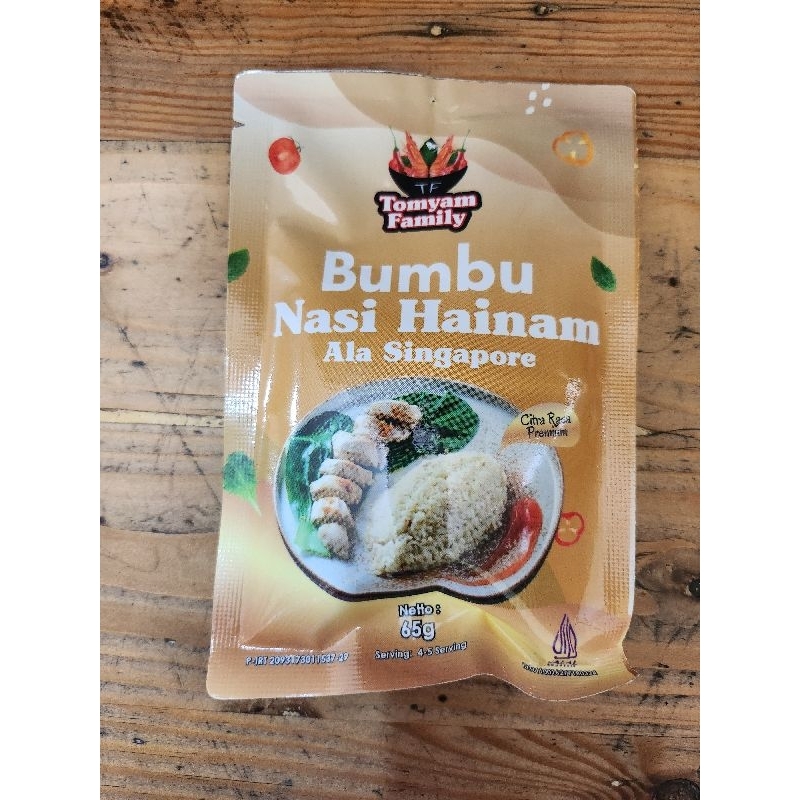 

Bumbu Nasi Hainam Tomyam Family 65 gram Halal