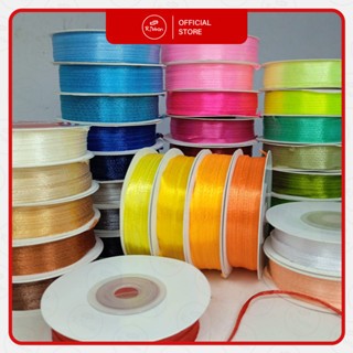 

1 SLOP Pita Satin 1/8" 0.3 cm 50 yard Saten 1/8 Inch Ribbon 1 Slop Pita Kain 0.3 cm (10 ROLL)