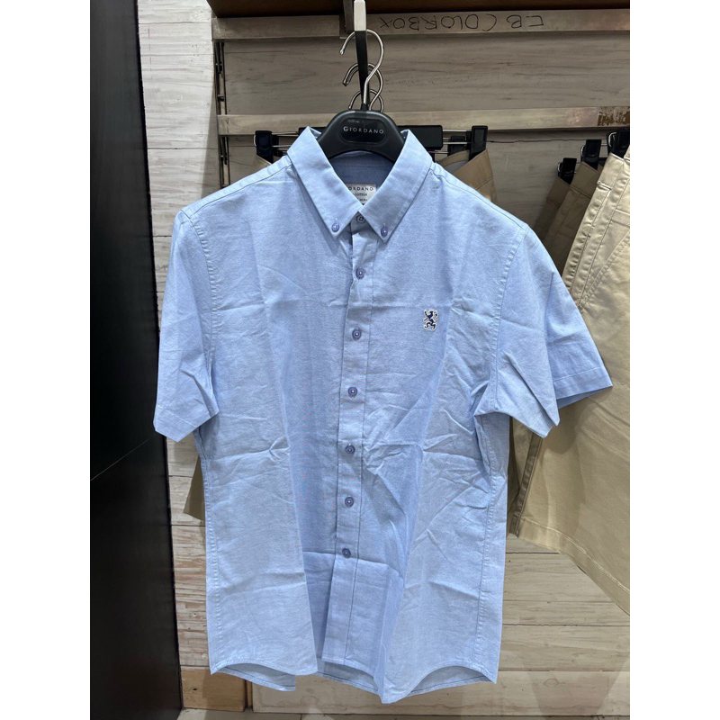 GIORDANO KEMEJA LENGAN PENDEK PRIA ORIGINAL STORE