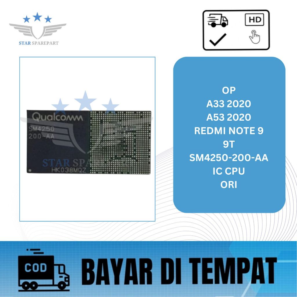 IC CPU OP A33 2020 / A53 2020 / REDMI NOTE 9 / 9T / SAMSUNG 4250 - 200 - AA ORI