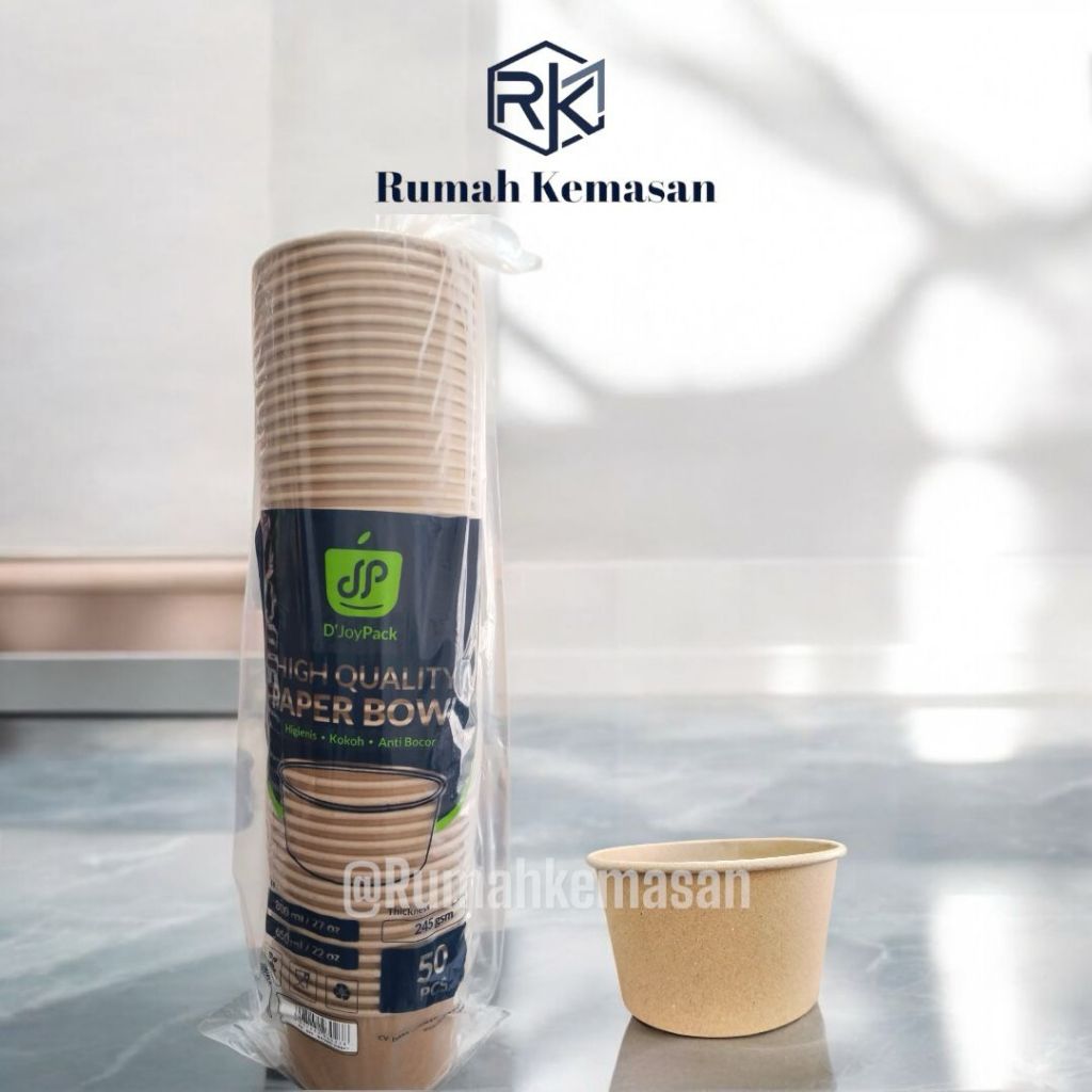 PAPER BOWL KRAFT 650 ML | PAPER BOWL KRAFT 800 ML