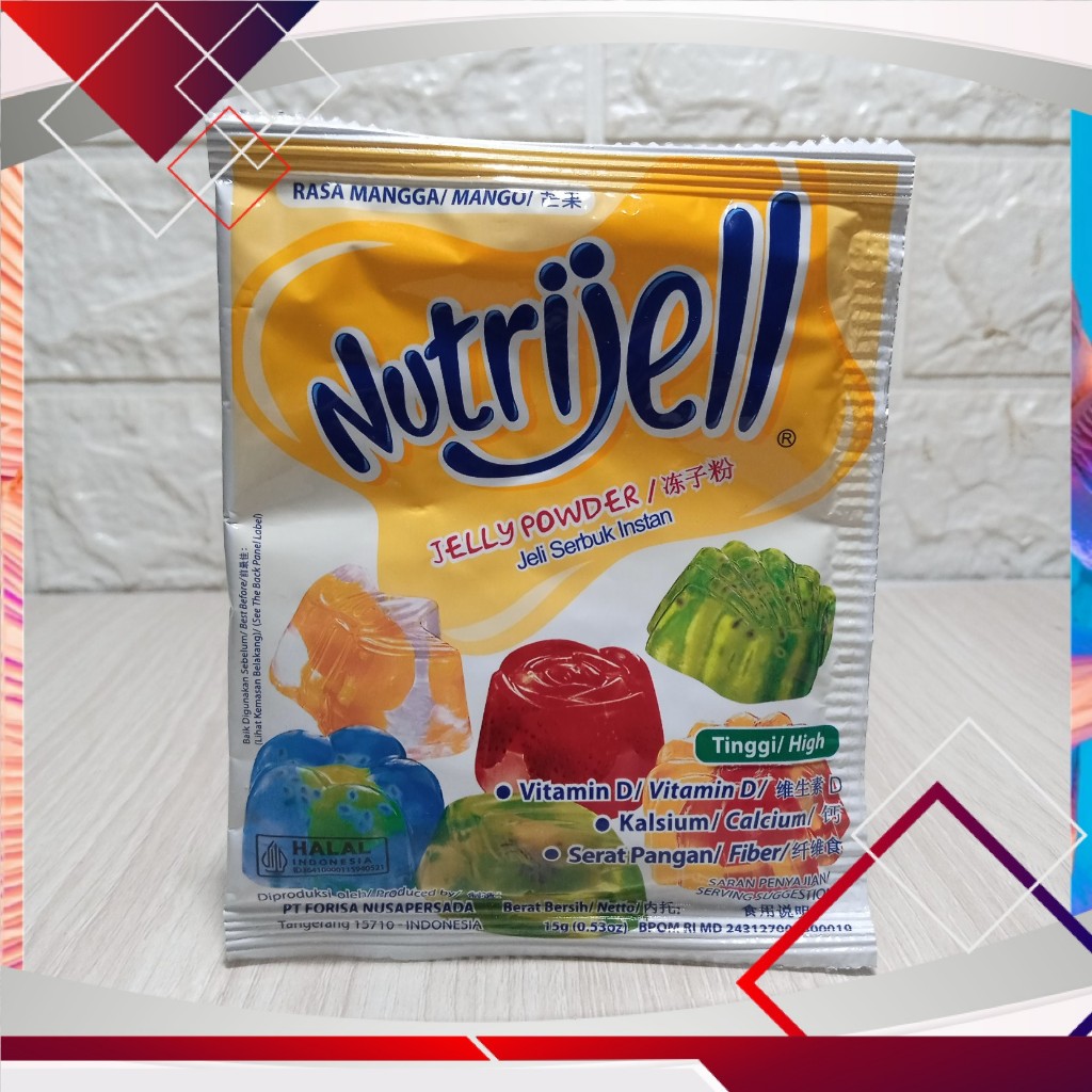 

Nutrijell Rasa Mangga 15gr .