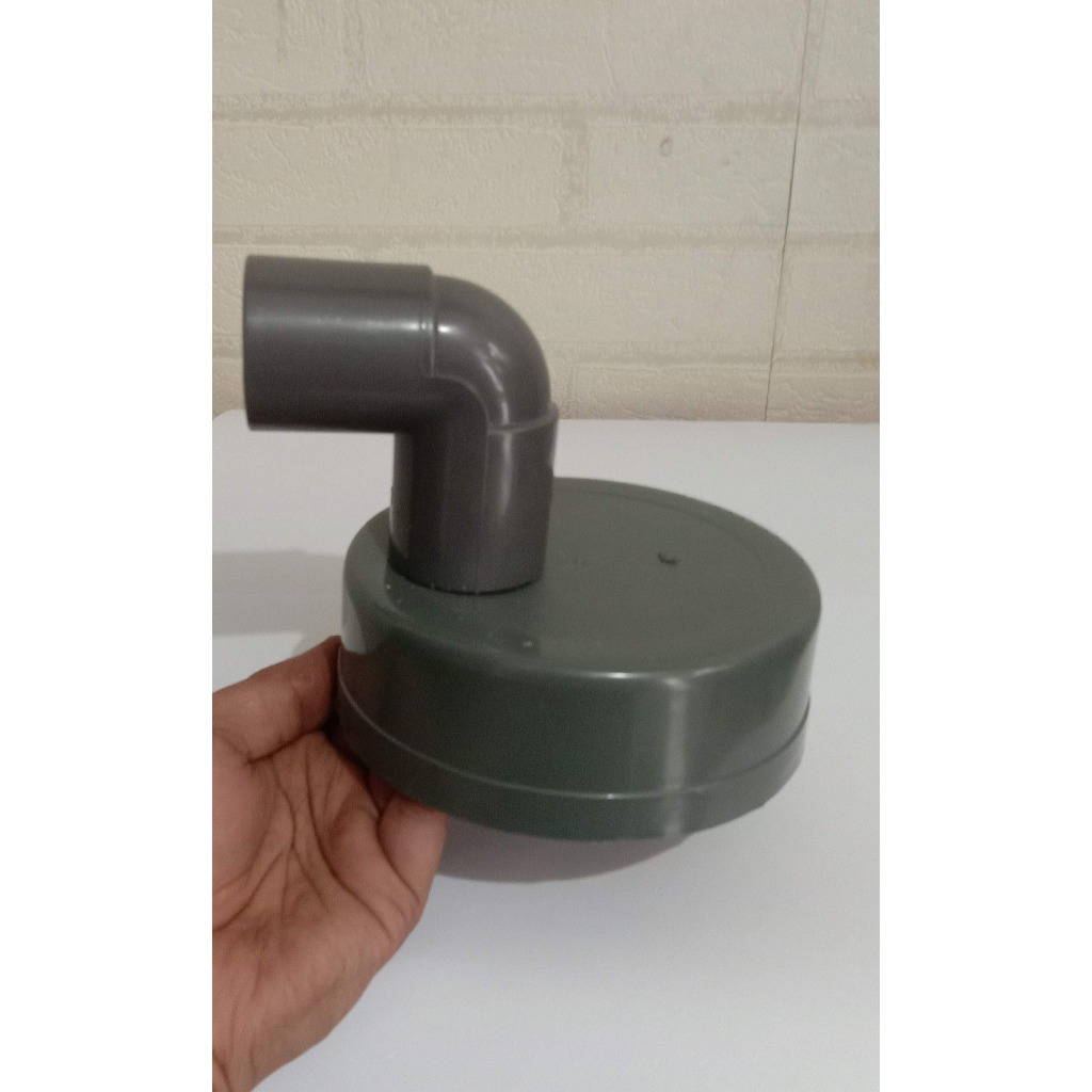 Dop Tutup pipa Hidroponik 3 inch Output Knee 3/4 Inch