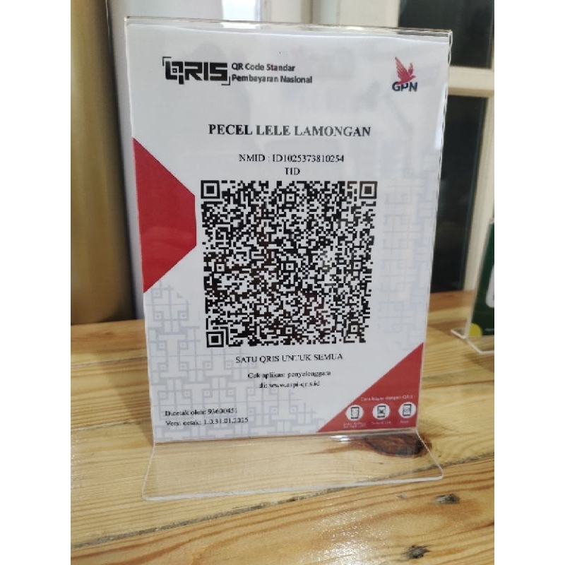 Akrilik Qris A5 Akrilik 2mm (LANGSUNG JADI)