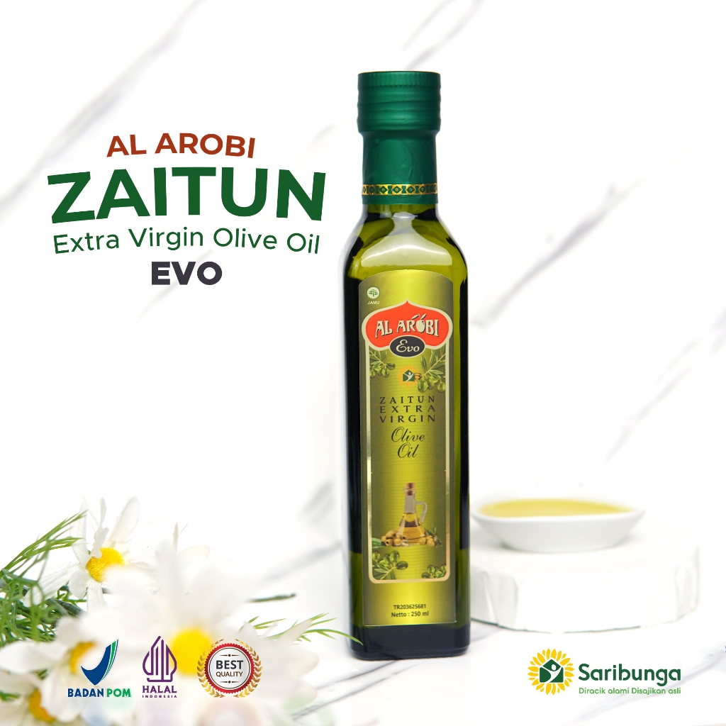 

AL AROBI - Minyak Zaitun Ekstra Virgin Olive Oil Grade A+ - Mengobati diabetes Dan Kolesterol