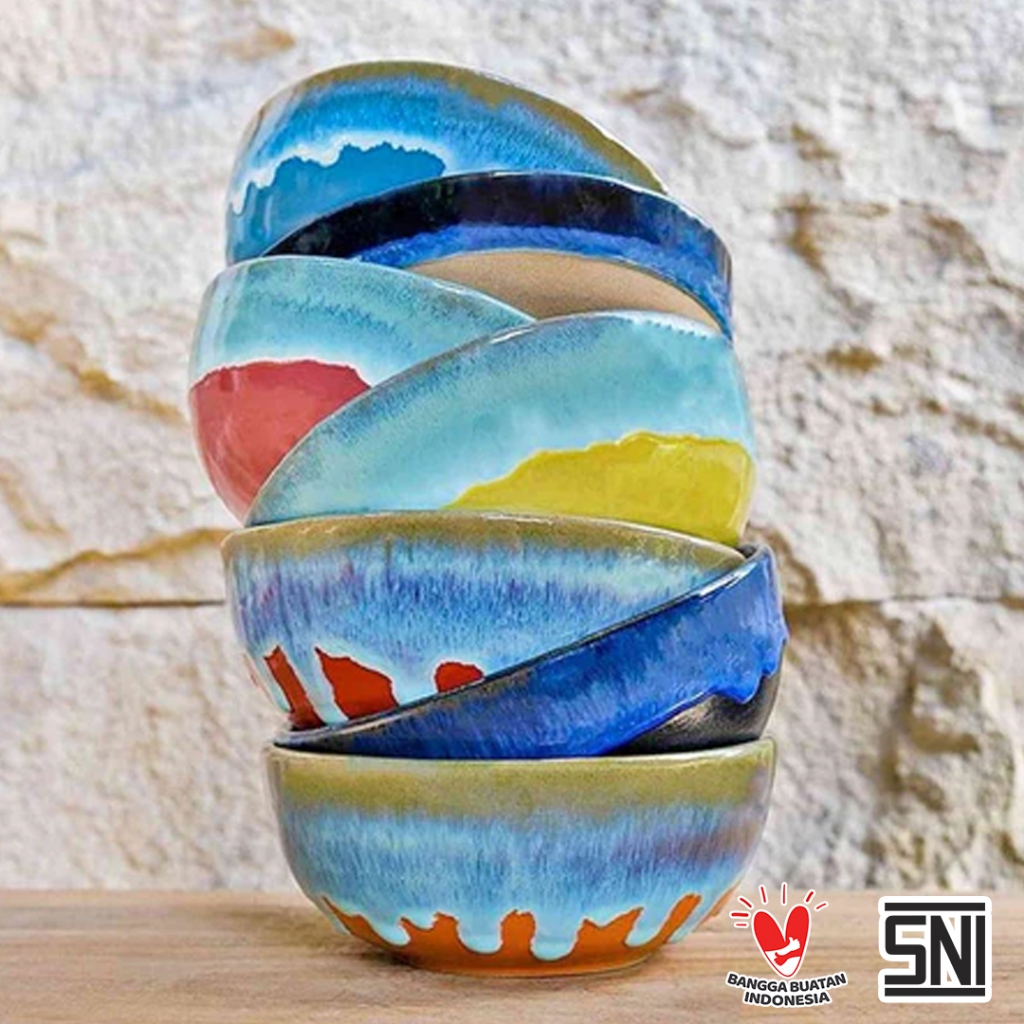 Naruna Mangkok Keramik Warna