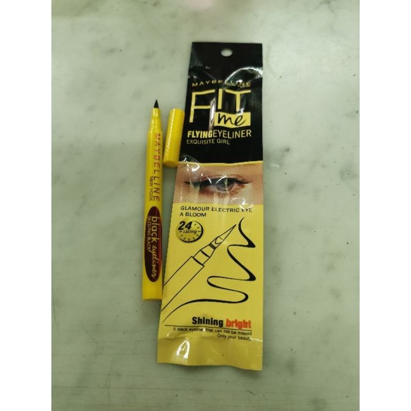 ( 12 PCS ) EYELINER MAYBELLINE FIT ME (KUNING) sachet
