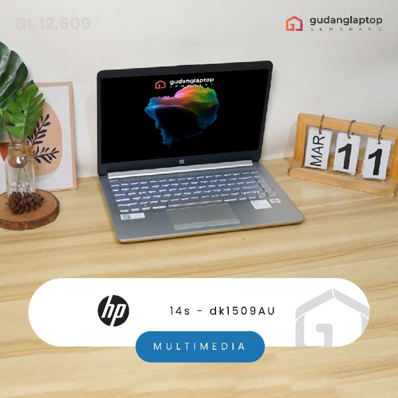 HP 14s - dk1509AU AMD Athlon Gold 3150U 4/512 Radeon Graphics 14 inch HD Bezeless Backlight Keyboard