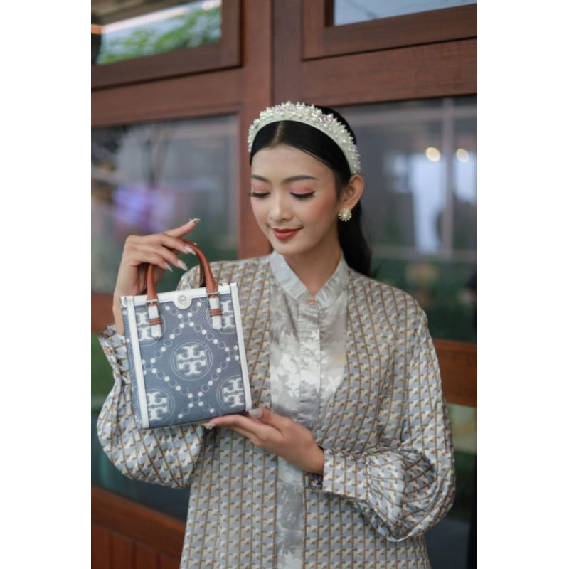 Tote bag mini denim Tory