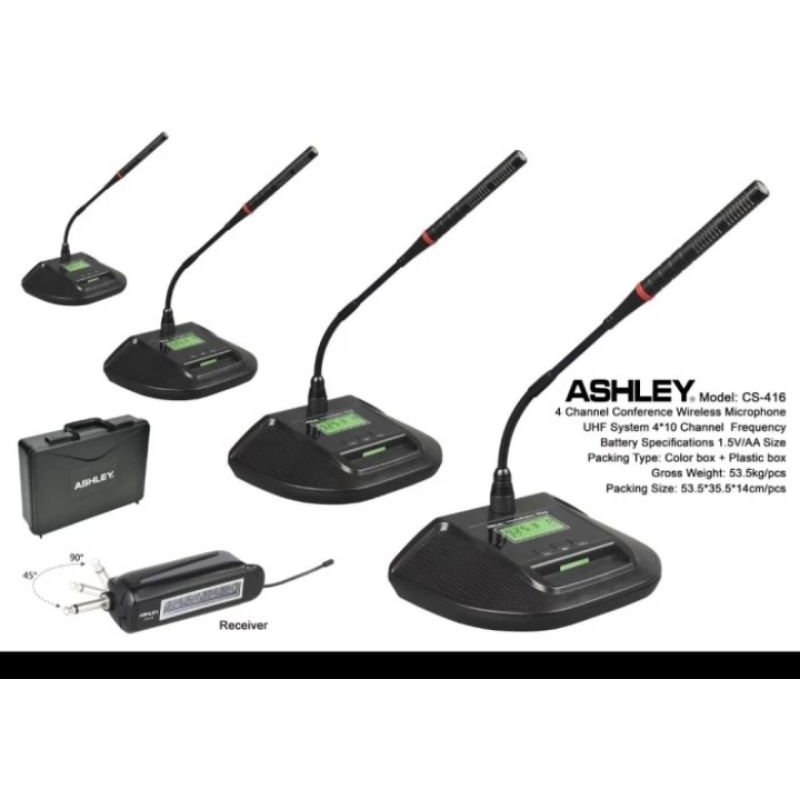 Mic wireless conference podium Ashley CS416 4mic microphone