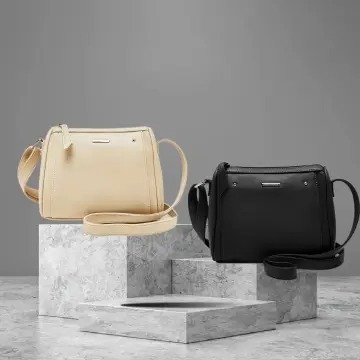 Sophie Martin Paris Tas Selempang Wanita Oceane Black Cream Premium Kasual Korea Mode Mini Sling Bag