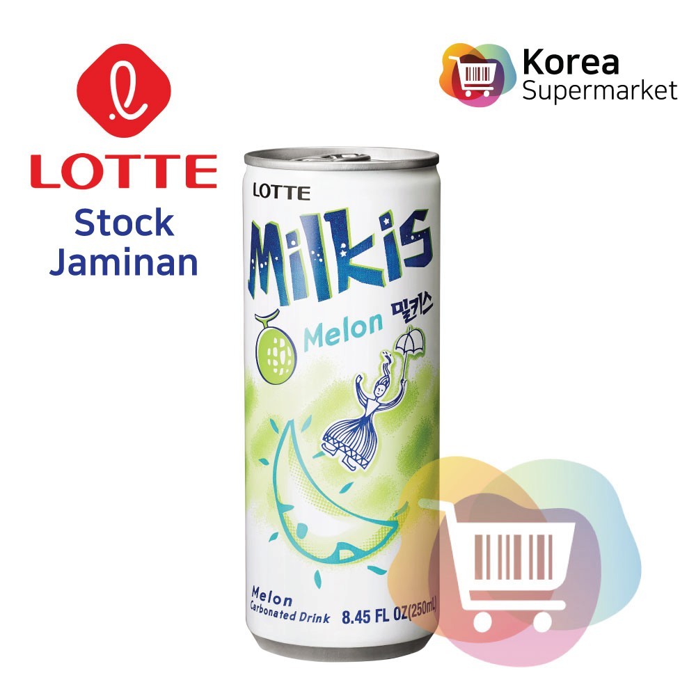 

[PROMO] Lotte Milkis Melon 250ml/Soda Susu Rasa Melon Asli Korea