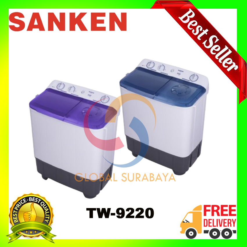 MESIN CUCI 2 TABUNG 7 KG SANKEN TW-9220-VL TW 9220 VL TW9220VL