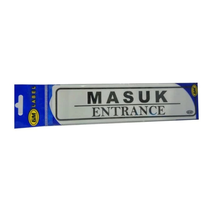 

GM LABEL SIGN BOARD MASUK/ENTERANCE LK-121 / Label Masuk Entrance Kecil