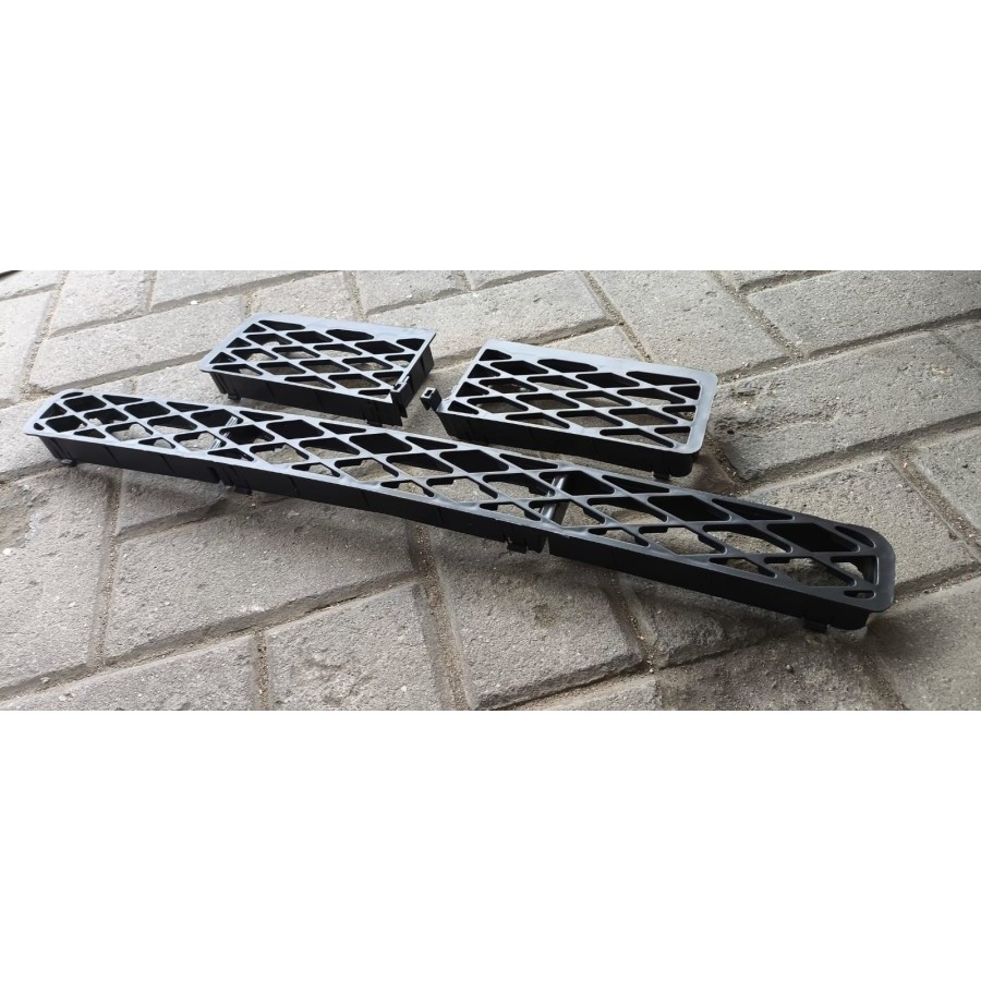 Front Grill Cover Bumper Radiator Mobil New Avanza 2007 - 2011 Hitam 3 Pcs