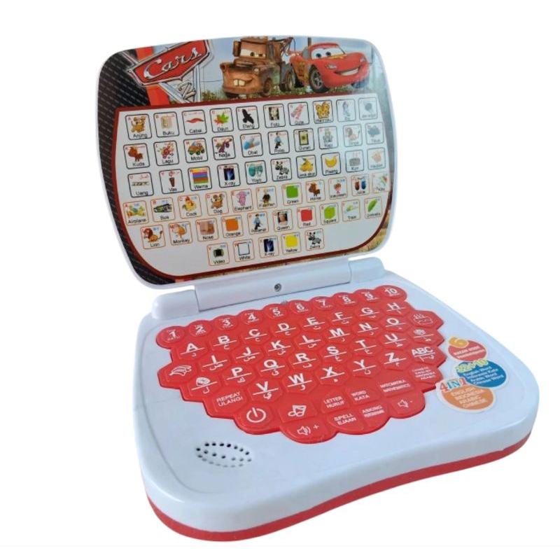 Mainan Anak Edukasi Laptop 4 bahasa