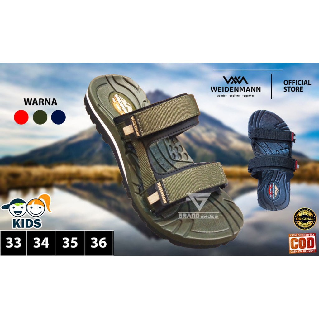 Weidenmann Weidenman sandal anak laki laki vecro  flip flop outdor hiking kasual original