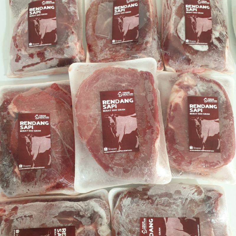 

Daging Sapi Beef Rendang 1 KG 1000 gram Hidangan Lebaran Rendang Semur