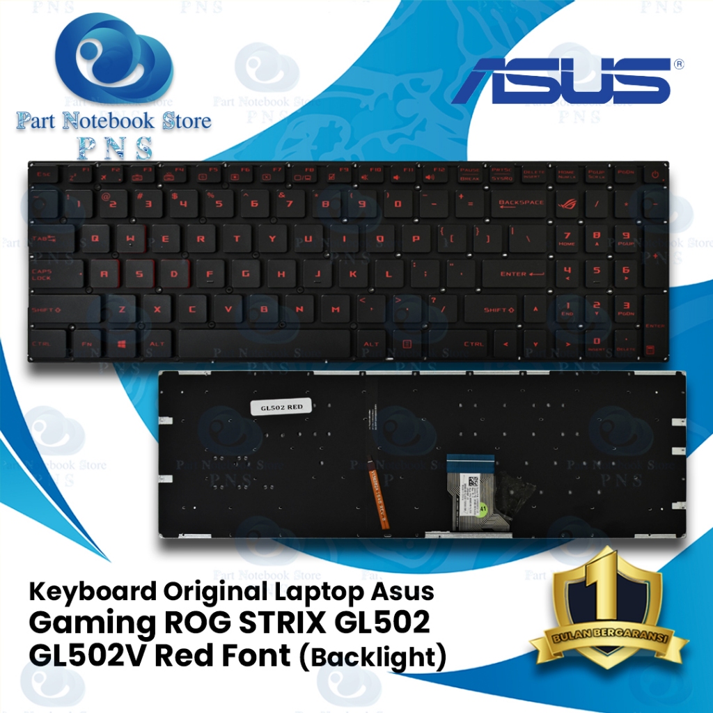 Keyboard Original Laptop Asus ROG STRIX GL502 Red Font (Backlight)