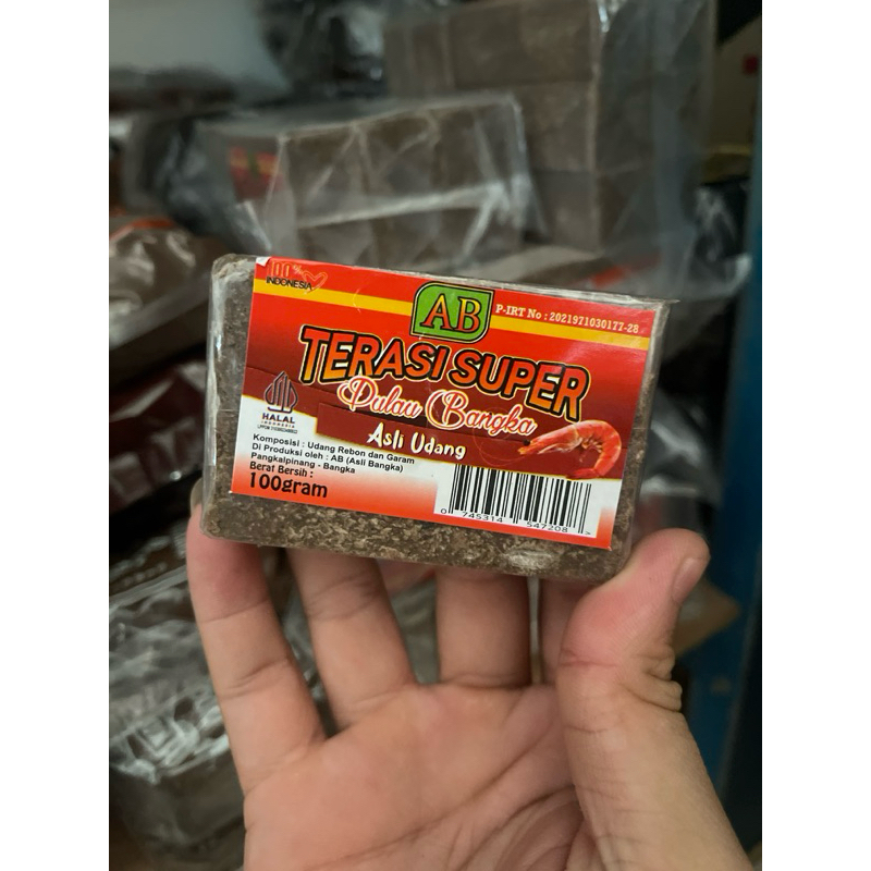 

Terasi Super Pulau Bangka asli udang 100gram