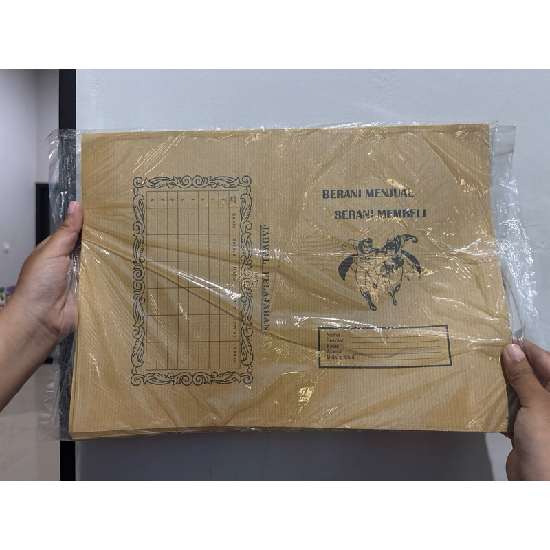 

sampul buku coklat untuk buku sidu isi 38 dan 58. 1 pack isi 8 pcs