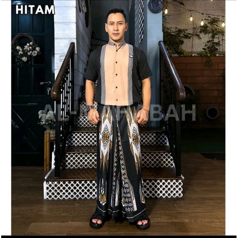 SARUNG SEMI KATUN 100 RB DAPAT 3 PCS hitam putih coklat sarung premium cowok ukuran dewasa murah ber