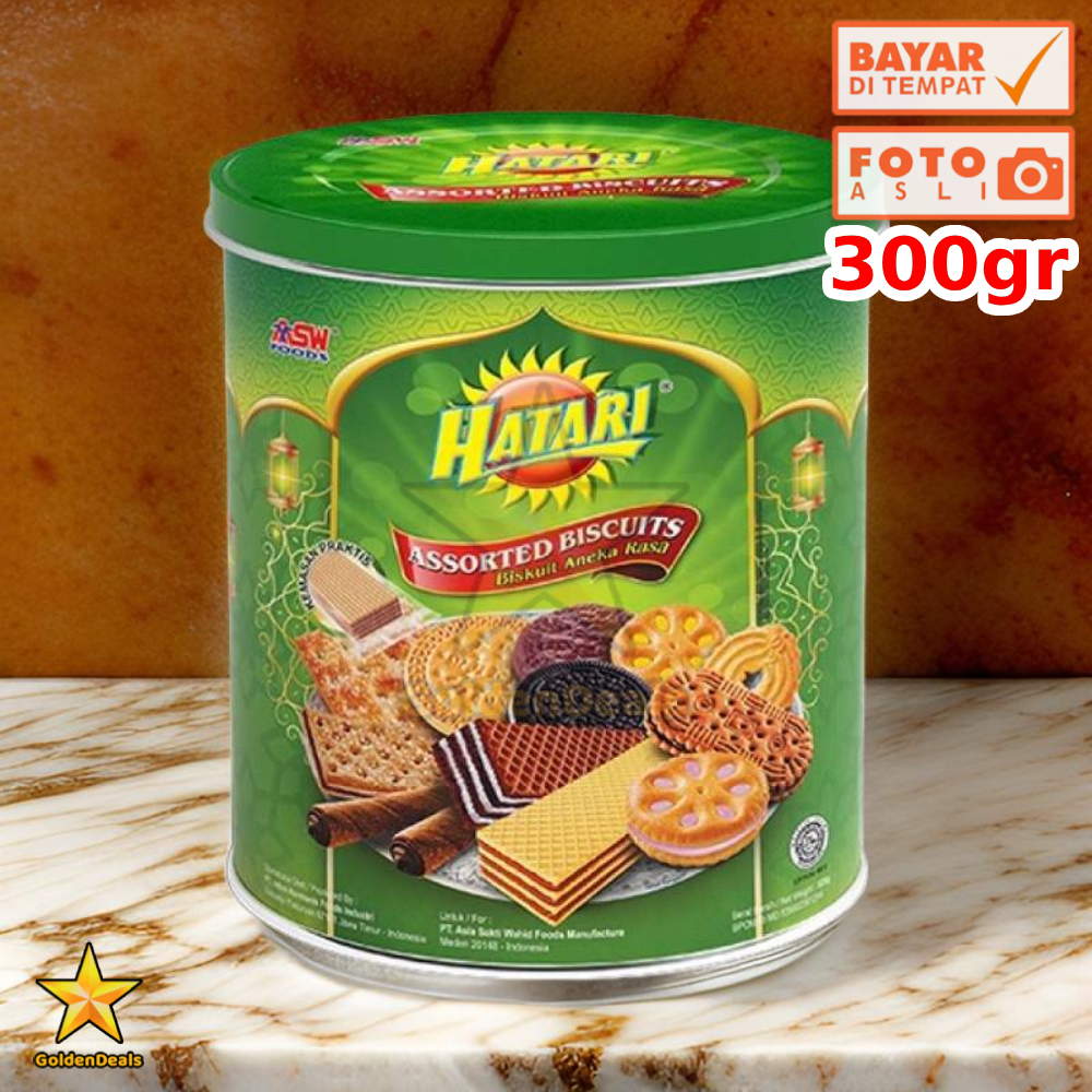 

PROMO GD1 TANGGAL 13 - 19 MARET [300 Gram] ASW Hatari Assorted Biscuits - Biskuit Aneka Rasa 300 gr Kaleng Bulat