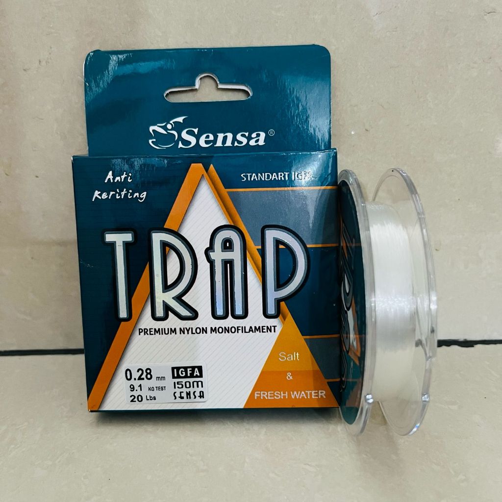 Senar Pancing Extra Soft 3x Lebih Kuat Falcon Soft / Sensa Trap Warna Bening
