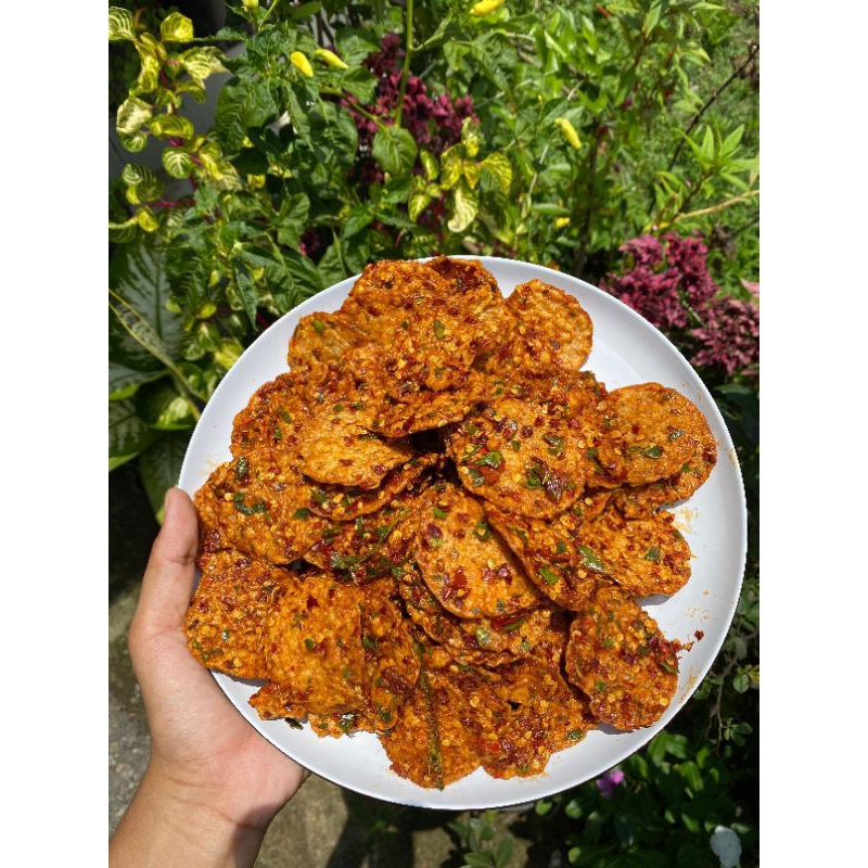 

kripik tempe pedas gurih