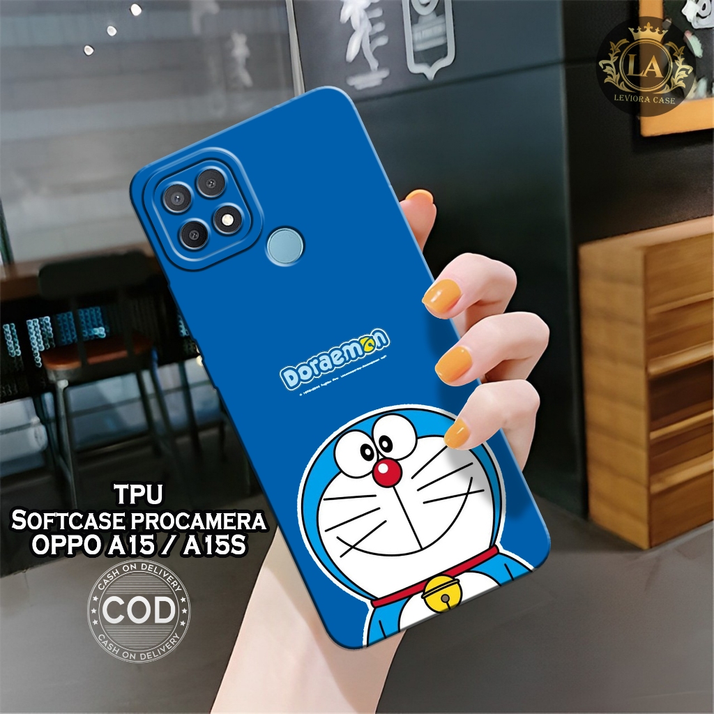 Case OPPO A15 / OPPO A15S Terbaru - Leviora Case - Fashion Case Doraemon  - Softcase OPPO A15 / OPPO