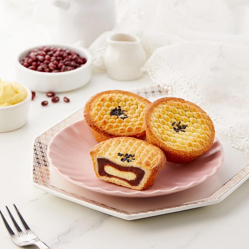 

Yu Jan Shin Little red bean cheese cake taiwan import kue kering kacang merah keju lembut gurih ori