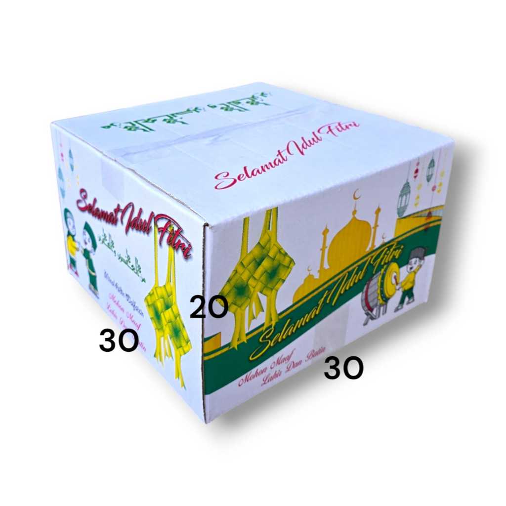 

Kardus Parcel Lebaran Karton Idul Fitri 30x30x20cm I Box Hampers Bingkisan Lebaran