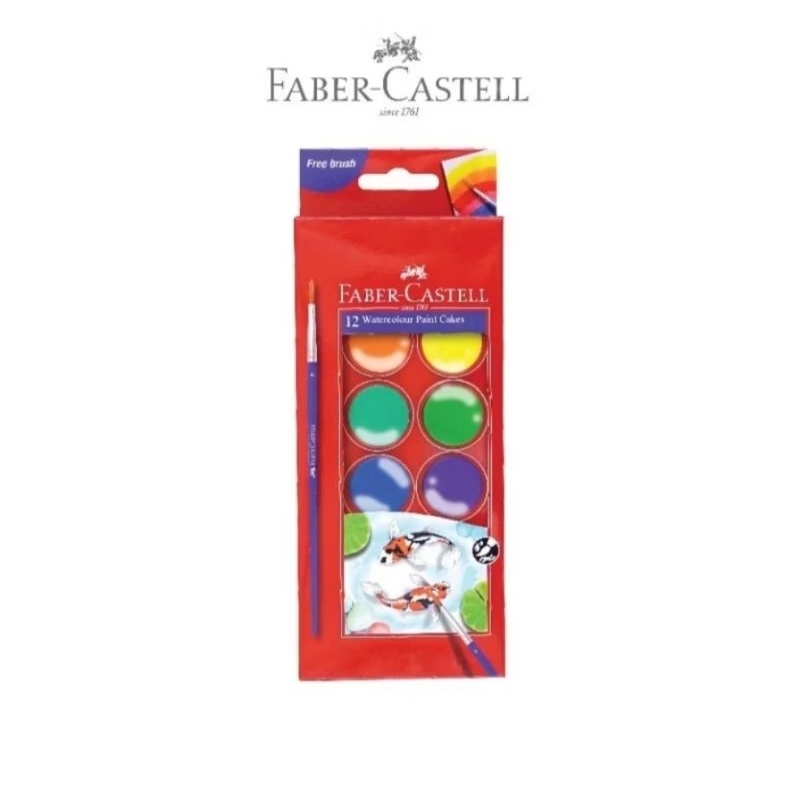 

Cat Air Water Color Cake Faber Castell 12 Warna