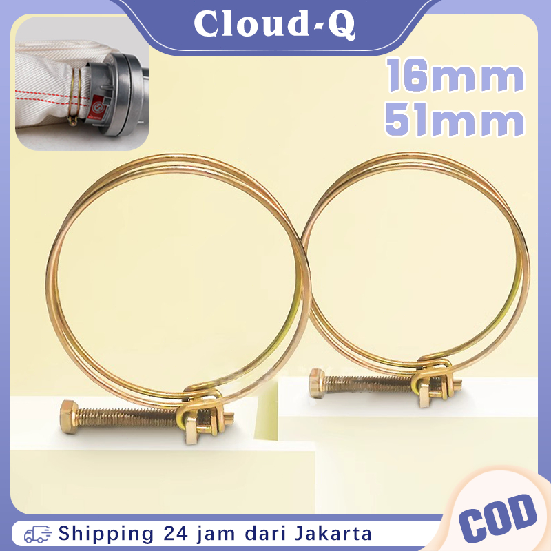Klem Selang Model Kawat 10pcs Double Wire Hose Clamp Klem Pipa Wire Clamp Kleman Selang