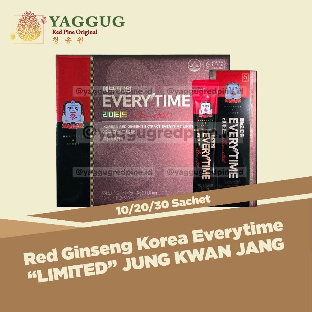 Red Ginseng Korea Everytime Limited Jung Kwan Jang