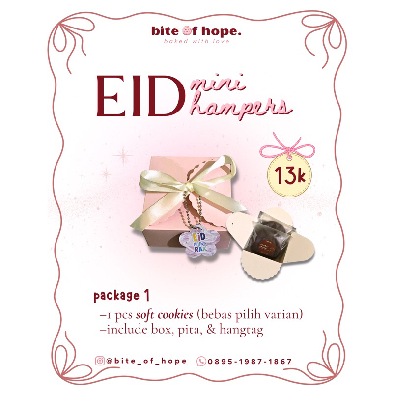 

mini hampers (isi 1 soft cookies)