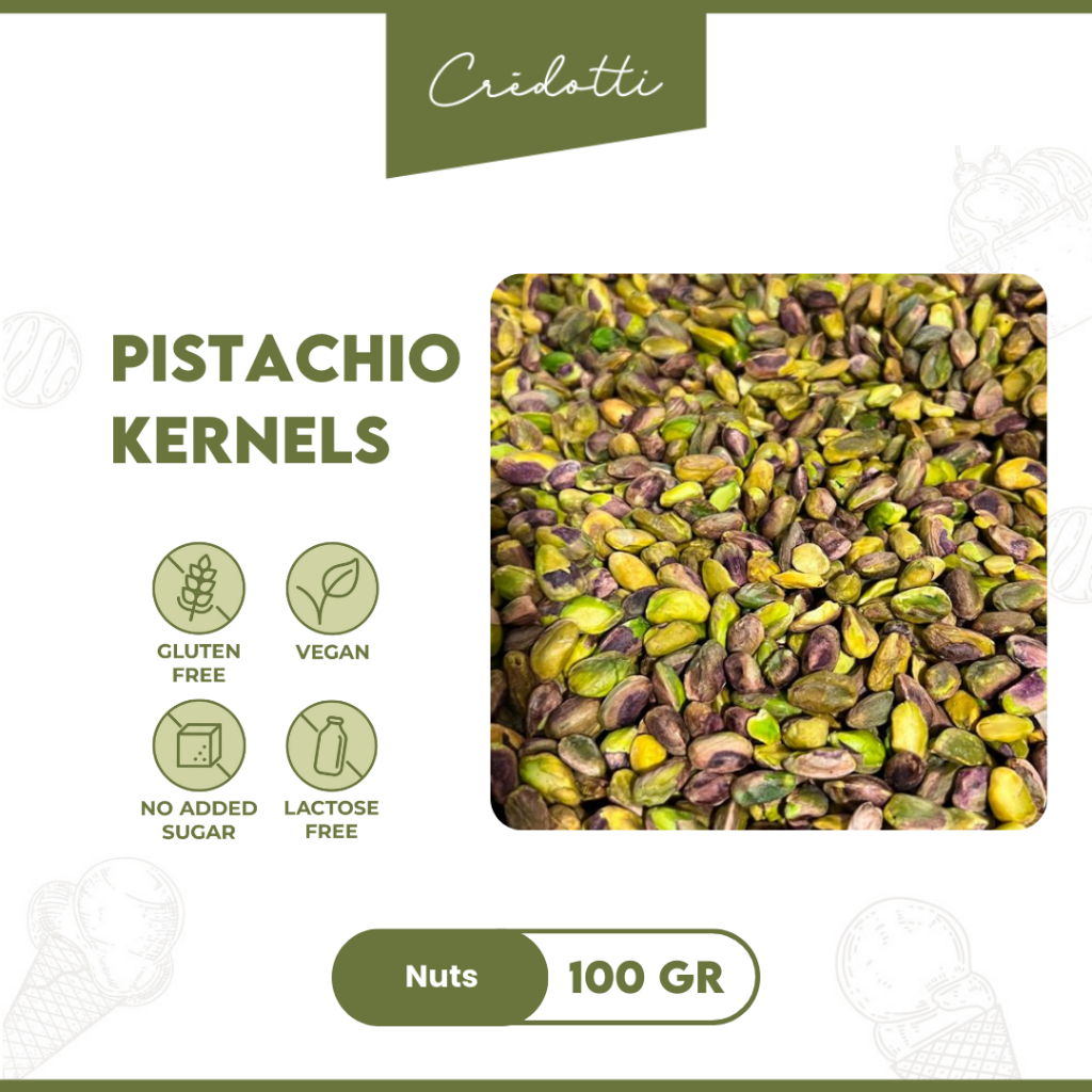 

Kacang Pistachio Raw Kernels Unsalted Pistachio Kupas 100gr -1Kg