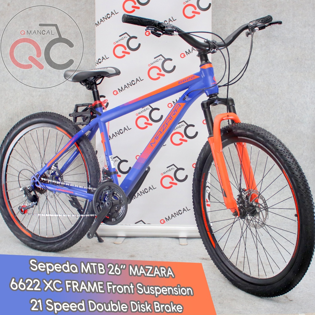 MTB Mazara by Pacific 24" 26" Double Disk Brake 21 Speed Sepeda Gunung 6622
