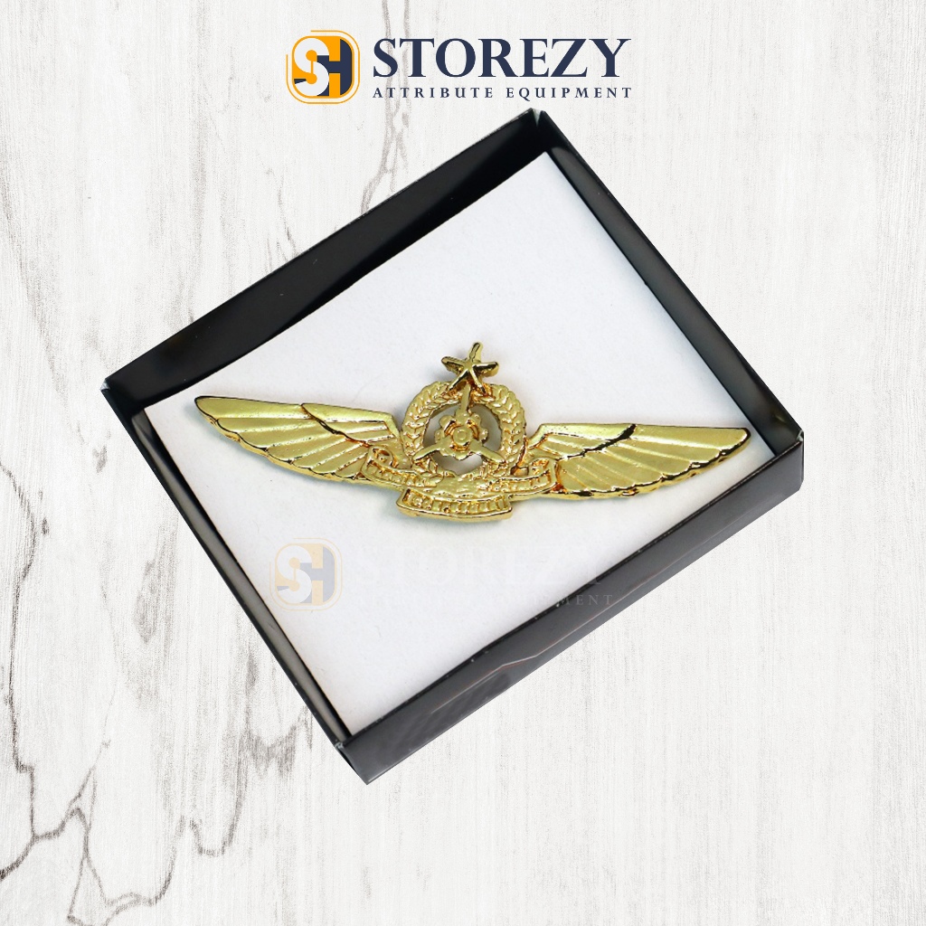 Brevet Wing Teknik TNI AU Perwira / Emblem Wing Teknik TNI AU Perwira